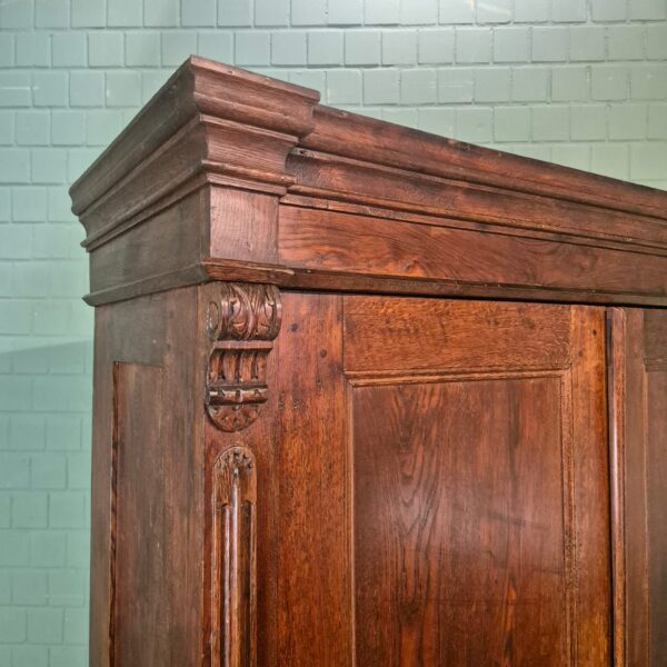 Kast KledingkastGründerzeit 1880 Eiken - Afbeelding 5