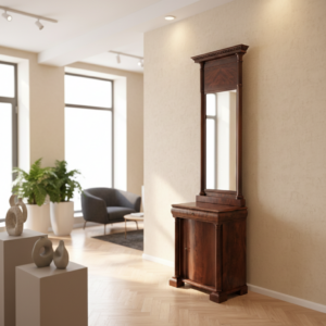 Spiegel mit Console Biedermeier 1820 Mahonie