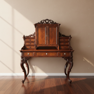 Bureau Historisme 1870 Mahonie