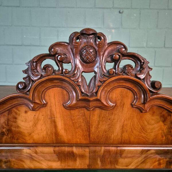 Servieskast Vitrine Biedermeier 1860 Noten - Afbeelding 13