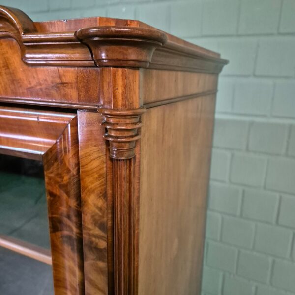 Servieskast Vitrine Biedermeier 1860 Noten - Afbeelding 11