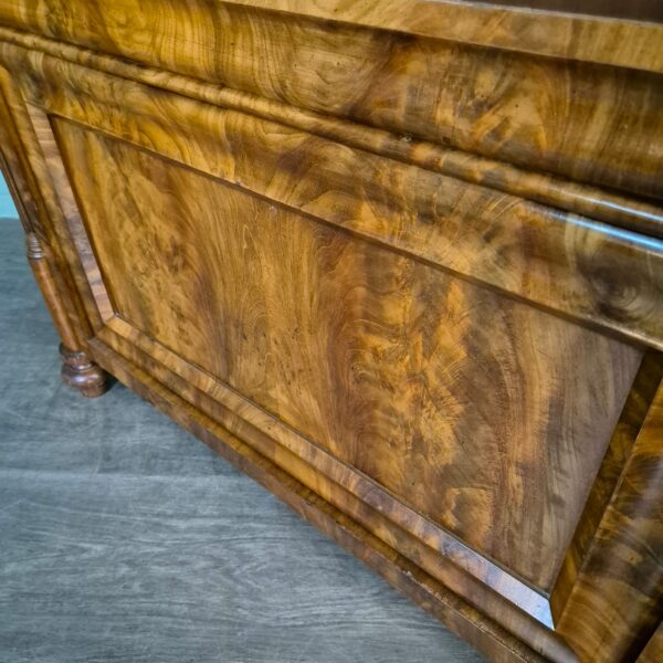 Servieskast Vitrine Biedermeier 1860 Noten - Afbeelding 9