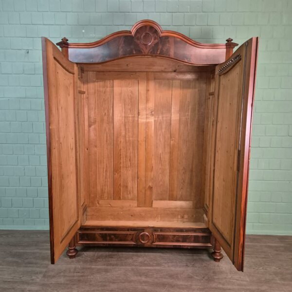 Kast Kledingkast Louis Philippe 1860 Noten - Afbeelding 15