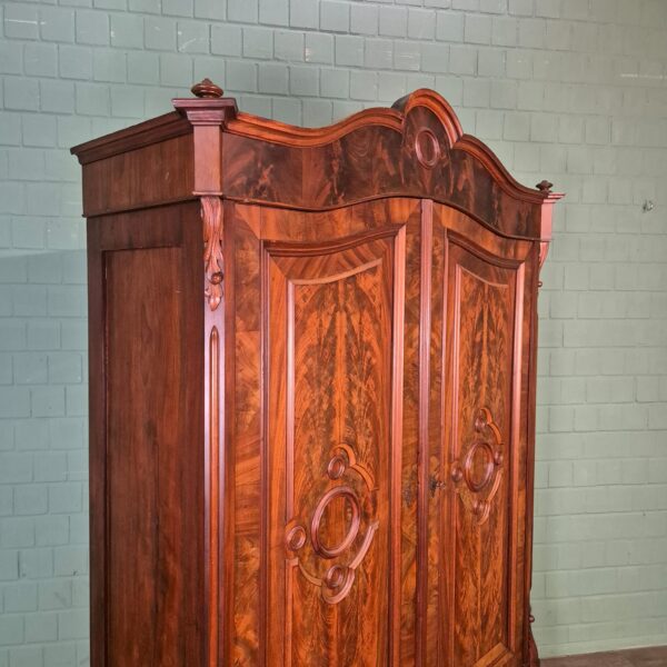 Kast Kledingkast Louis Philippe 1860 Noten - Afbeelding 6