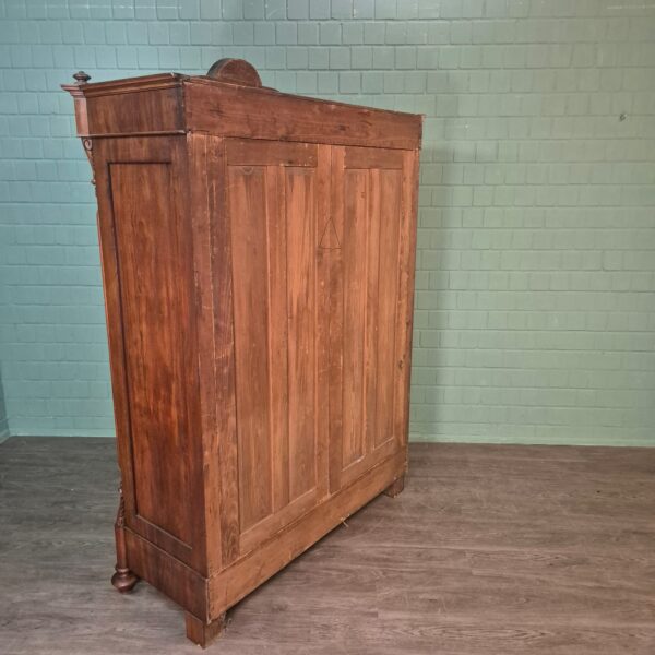 Kast Kledingkast Louis Philippe 1860 Noten - Afbeelding 20