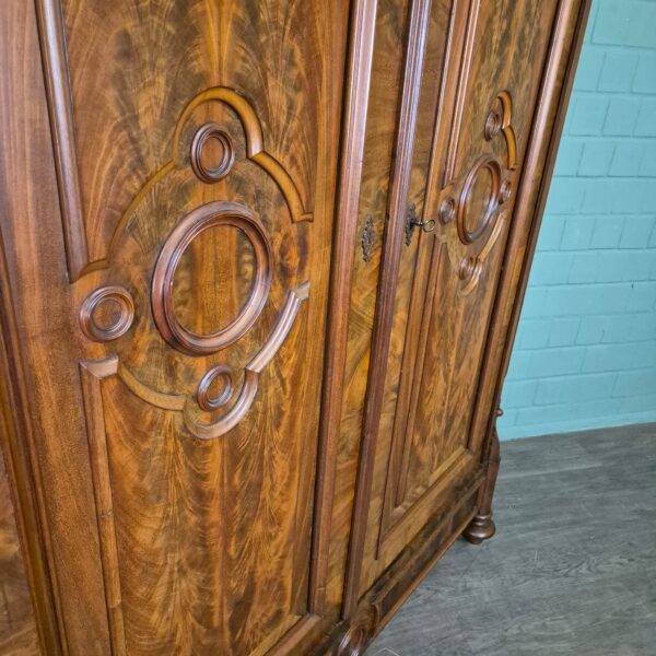 Kast Kledingkast Louis Philippe 1860 Noten - Afbeelding 9