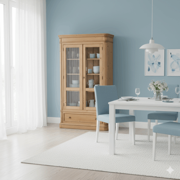 Vitrine Servieskast Grenen 1,32 m - Afbeelding 2