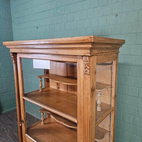 Vitrine Servieskast Gründerzeit 1880 Grenen - Afbeelding 12