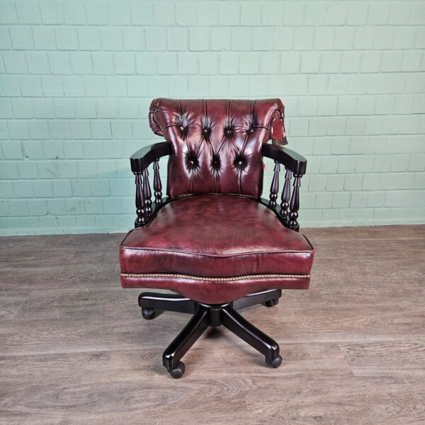 Bureaustoel Chesterfield Leder - Afbeelding 4