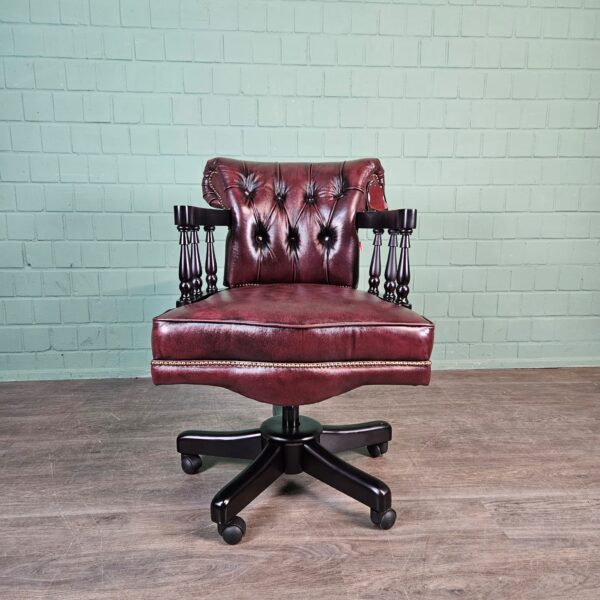 Bureaustoel Chesterfield Leder - Afbeelding 3
