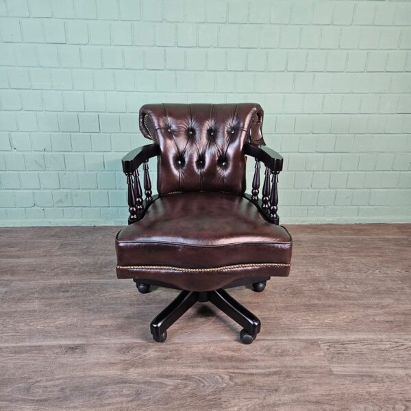 Bureaustoel Chesterfield Leder - Afbeelding 3