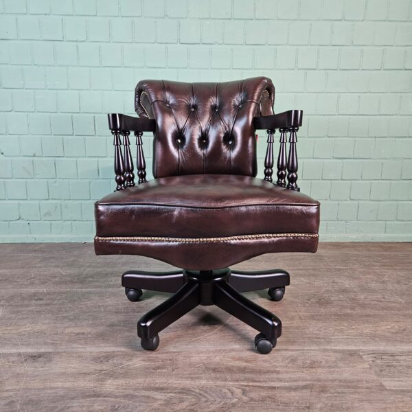 Bureaustoel Chesterfield Leder - Afbeelding 4