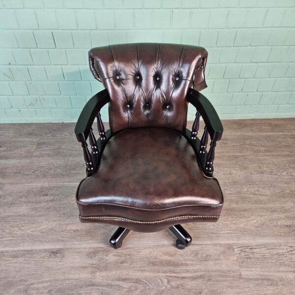 Bureaustoel Chesterfield Leder - Afbeelding 5