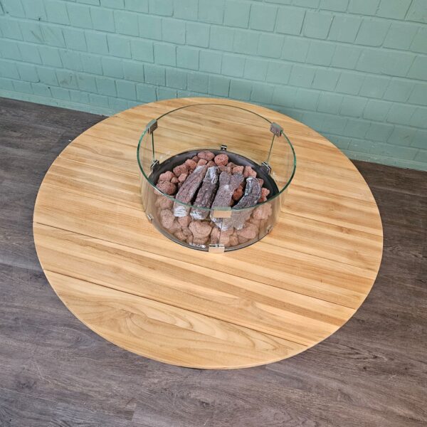 Cosi Fire-Lounge-Tafel Teak Ø 1,20 m - Afbeelding 5