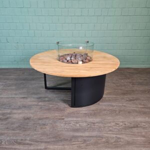 Cosi Fire-Lounge-Tafel Teak Ø 1,20 m