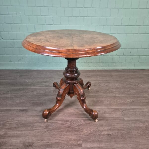 Eettafel Biedermeier 1860 Noten - Afbeelding 3