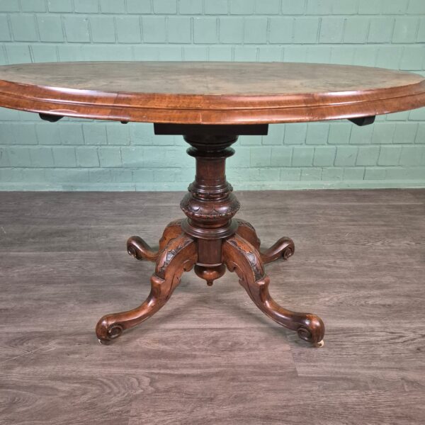 Eettafel Biedermeier 1860 Noten - Afbeelding 4