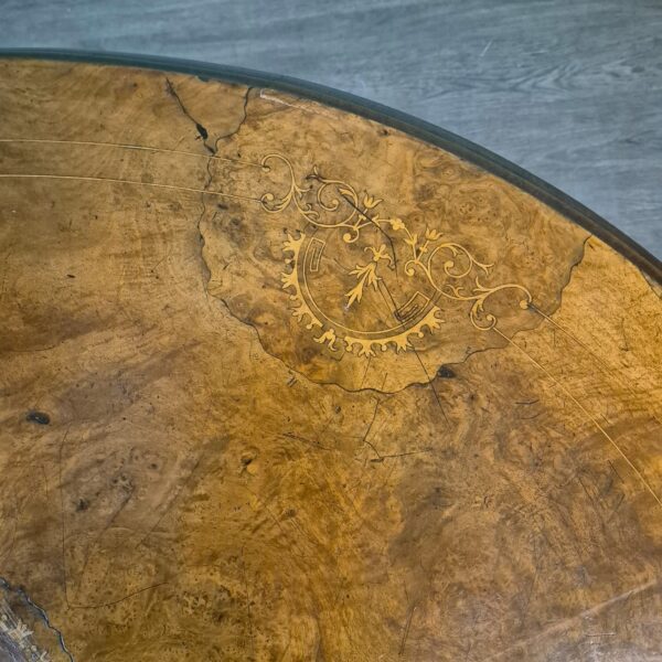 Eettafel Biedermeier 1860 Noten - Afbeelding 11