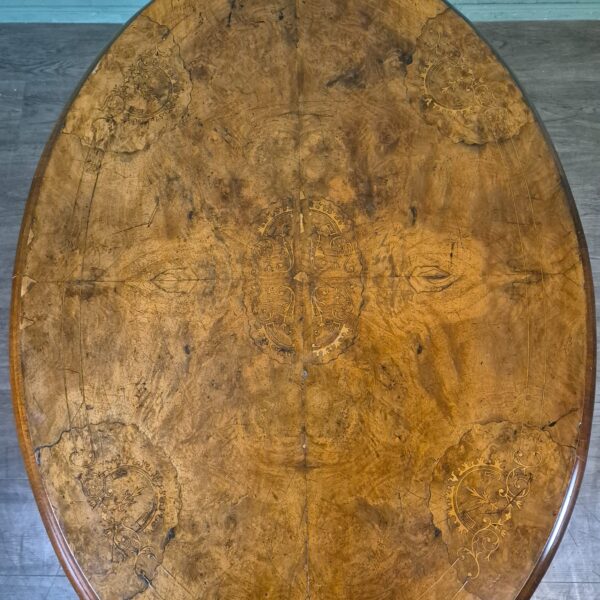 Eettafel Biedermeier 1860 Noten - Afbeelding 13