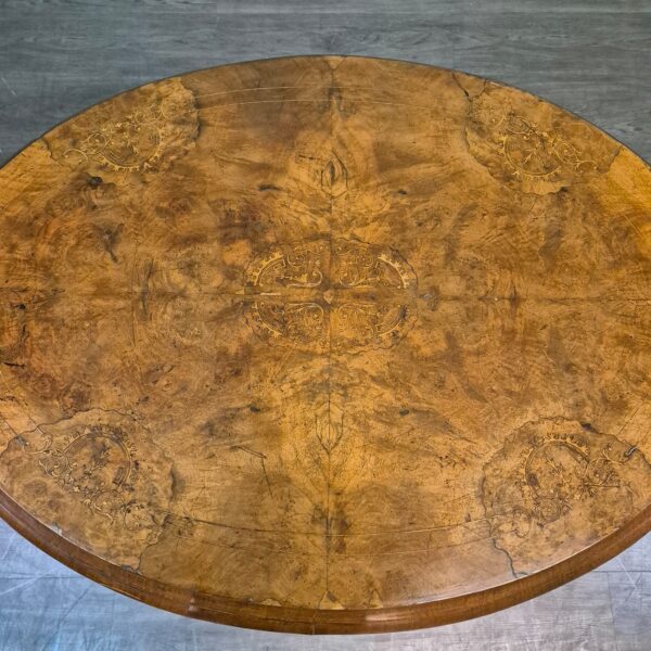 Eettafel Biedermeier 1860 Noten - Afbeelding 9
