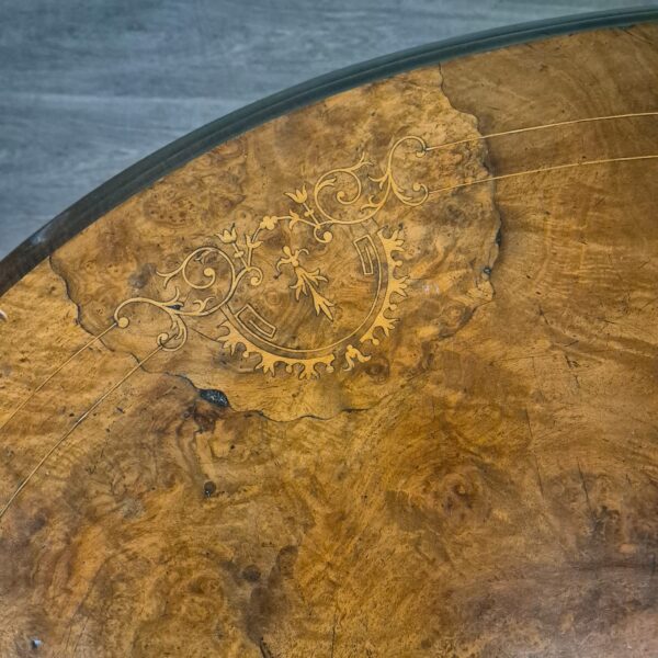Eettafel Biedermeier 1860 Noten - Afbeelding 10
