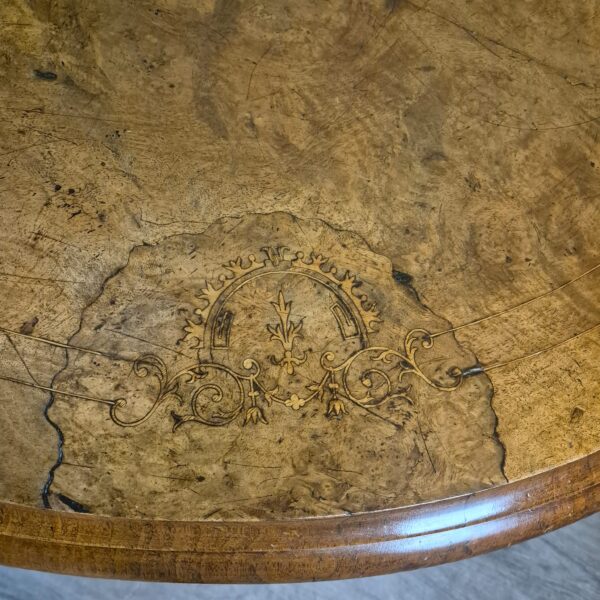 Eettafel Biedermeier 1860 Noten - Afbeelding 14