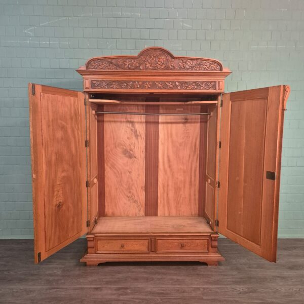 Kast Kledingkast Jugendstil 1910 Eiken - Afbeelding 23