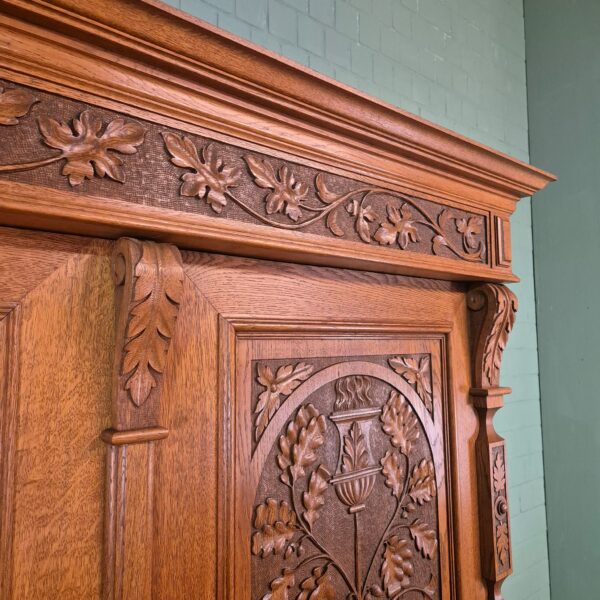 Kast Kledingkast Jugendstil 1910 Eiken - Afbeelding 21