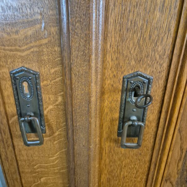 Kast Kledingkast Jugendstil 1910 Eiken - Afbeelding 19