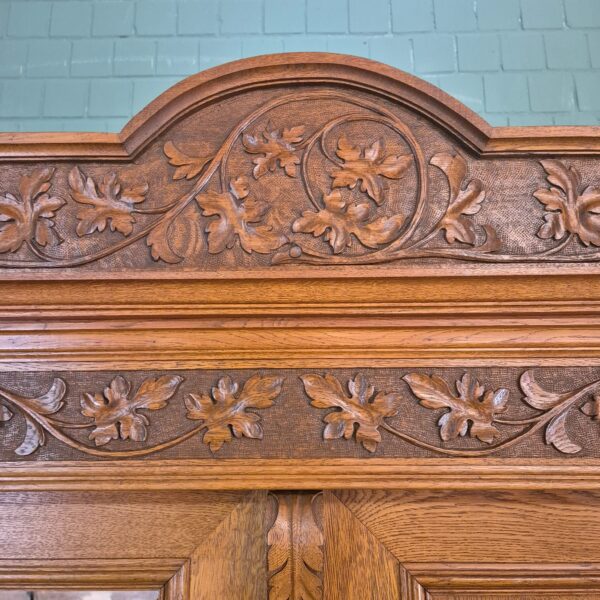 Kast Kledingkast Jugendstil 1910 Eiken - Afbeelding 9