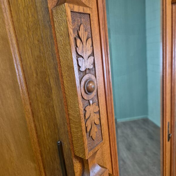 Kast Kledingkast Jugendstil 1910 Eiken - Afbeelding 18