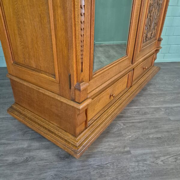 Kast Kledingkast Jugendstil 1910 Eiken - Afbeelding 17