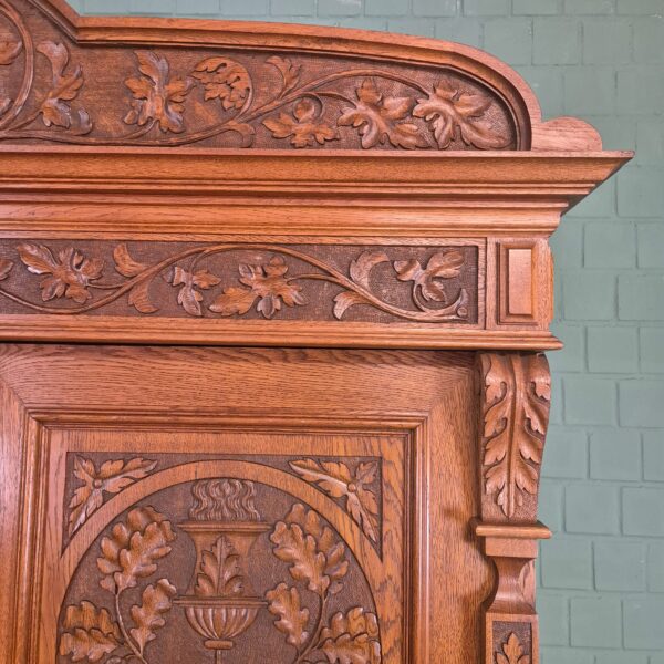 Kast Kledingkast Jugendstil 1910 Eiken - Afbeelding 11
