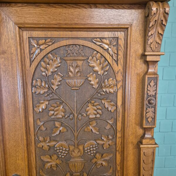 Kast Kledingkast Jugendstil 1910 Eiken - Afbeelding 13