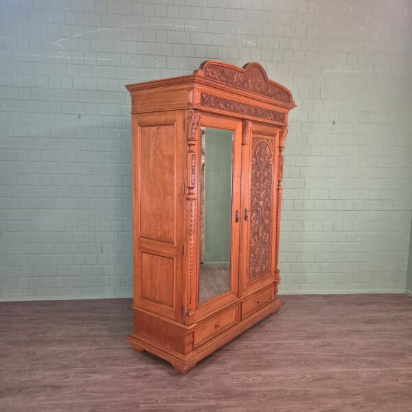 Kast Kledingkast Jugendstil 1910 Eiken