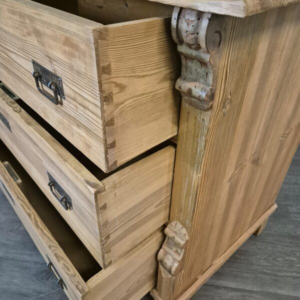 Commode Gründerzeit 1880 Grenen - Afbeelding 9