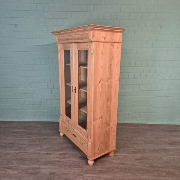 Vitrine Boekenkast Jugendstil 1900 Grenen - Afbeelding 4