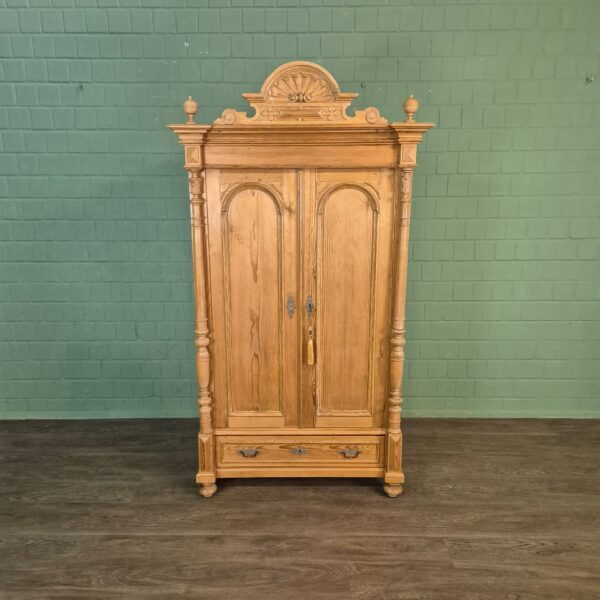 Kledingkast Kast Gründerzeit 1880 Grenen - Afbeelding 3