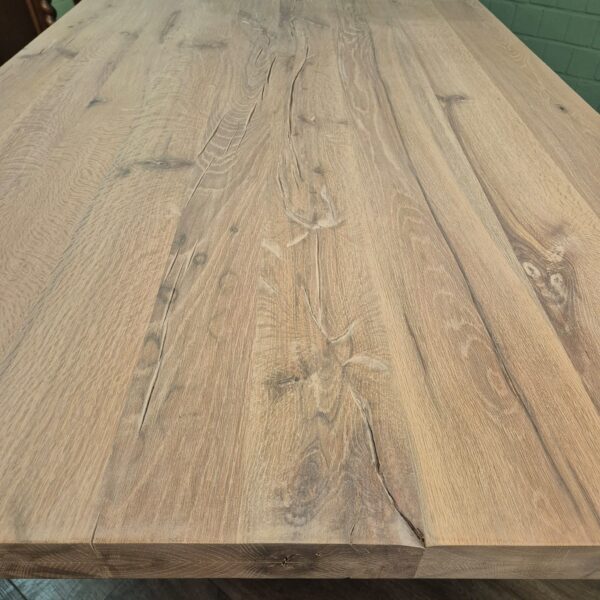 Eettafel Eiken 3,00 m x 1,10 m - Afbeelding 8