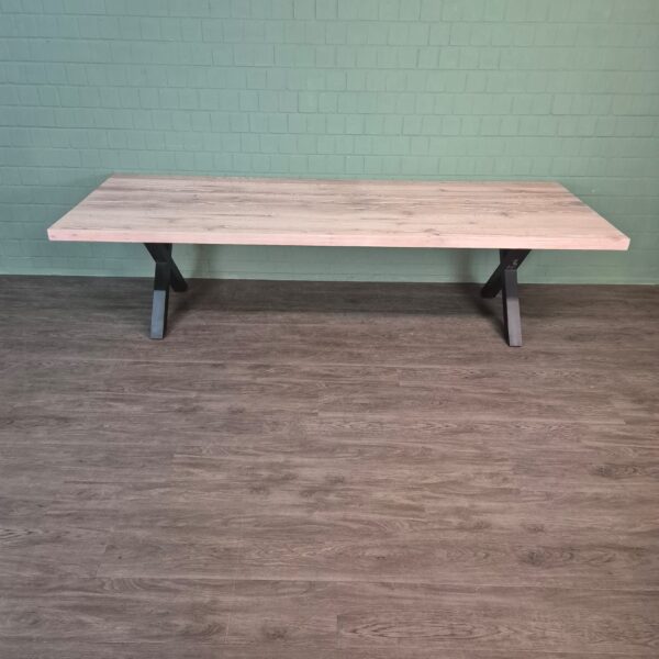 Eettafel Eiken 3,00 m x 1,10 m - Afbeelding 4