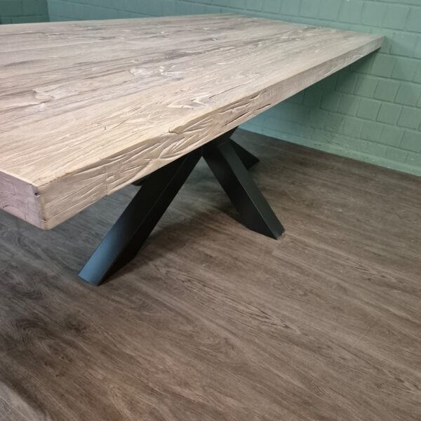 Eettafel Eiken 2,40 m x 1,01 m - Afbeelding 10