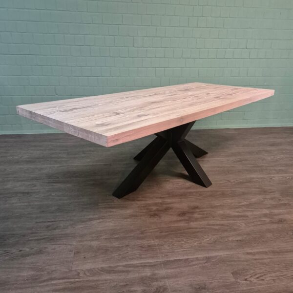 Eettafel Eiken 2,40 m x 1,01 m - Afbeelding 4