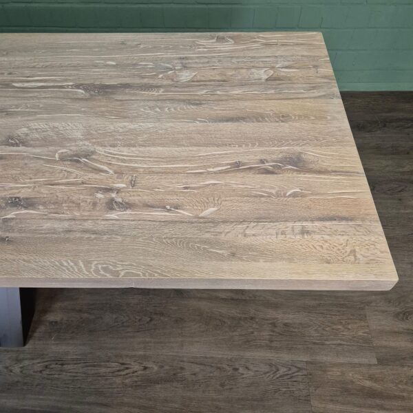 Eettafel Eiken 2,40 m x 1,01 m - Afbeelding 8