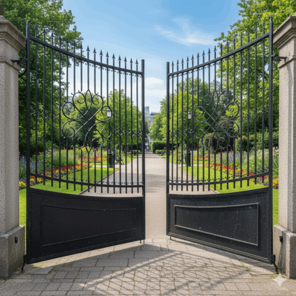 Poort Tuinpoort Gietijzer 4,04 m - Afbeelding 2