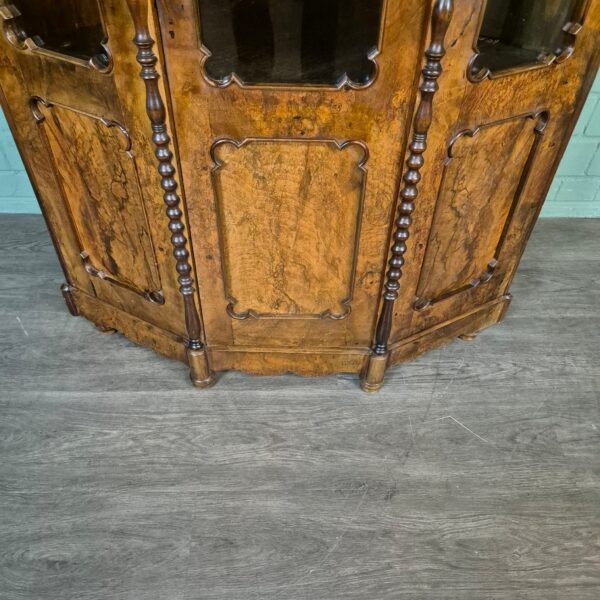 Hoekkast Biedermeier 1850 Noten - Afbeelding 10