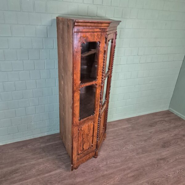 Hoekkast Biedermeier 1850 Noten - Afbeelding 3