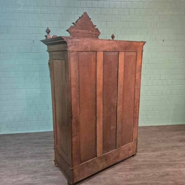 Kast Kledingkast Gründerzeit 1890 Eiken - Afbeelding 23