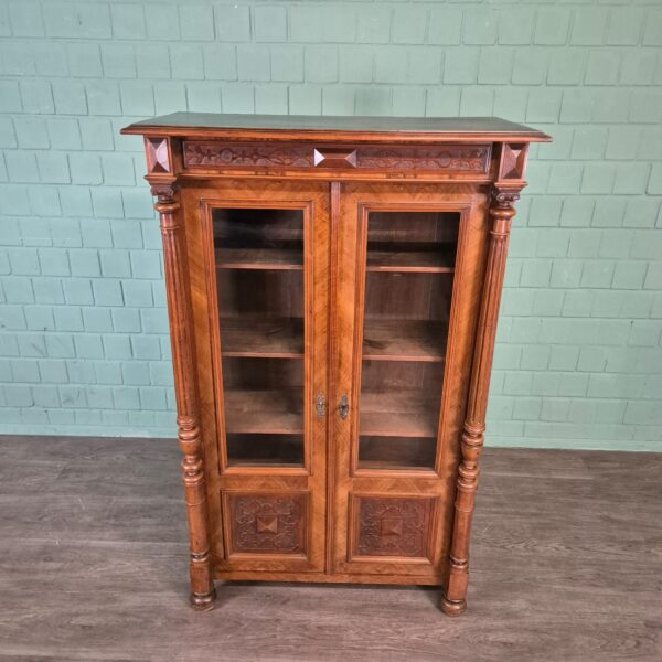Boekenkast Vitrine Gründerzeit 1880 Noten - Afbeelding 3