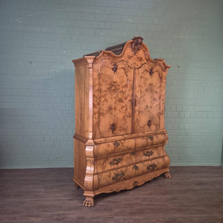 Kast Kabinetkast Barok 1800 Noten - Afbeelding 4