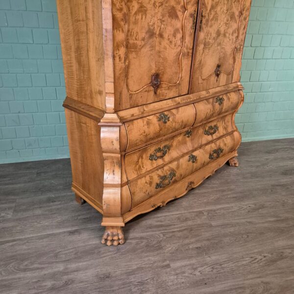 Kast Kabinetkast Barok 1800 Noten - Afbeelding 6